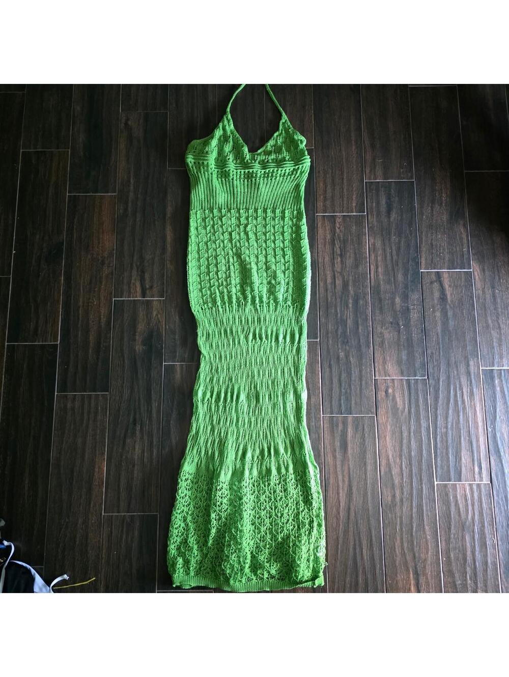 SHEIN Women's Green Dress